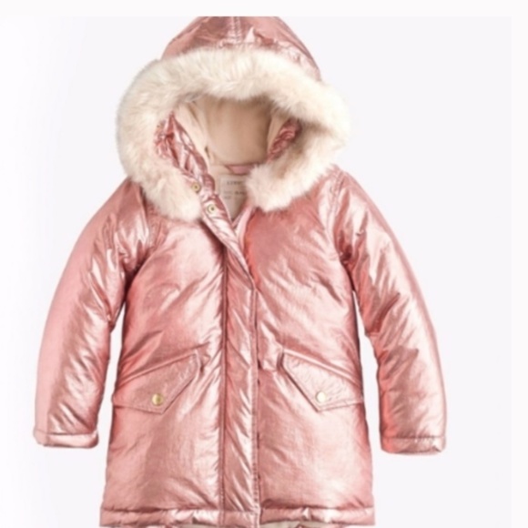 J. Crew Jackets & Coats Crew Crewcuts Fishtail Down Alt Pink